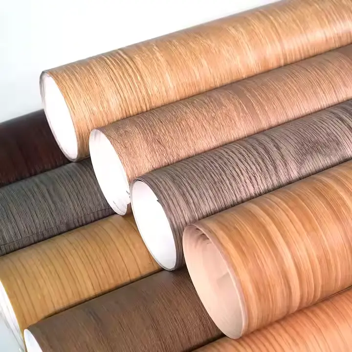 Ефект на дърво PVC PET PP Декоративен кухненски винилов филм